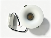 Projecteurs LED anti-éblouissement sans bordure, angle de faisceau 24°, construction métallique, température de couleur multiple, design moderne, encastrables pour villa