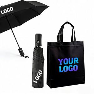 Parapluies pliables publicitaires en gros pour la pluie, parapluie extérieur personnalisé avec logo - Product Image 1