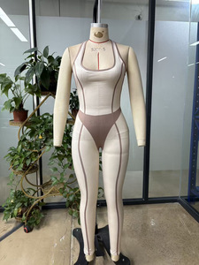Viviblook Z313JP01 Mono de Verano para Mujer, sin Mangas, con Bloques de Color, Estilo Patchwork, Espalda Descubierta, para Yoga - Product Image 4
