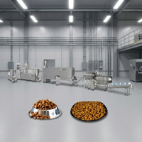 Ligne de production d'aliments pour animaux de compagnie, fabricants de machines de fabrication de croquettes pour animaux