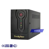 Techfine-جهاز UPS للحاسوب, جهاز احتياطي 12V 650VA 1000VA 1200VA 1500VA 2KVA يعمل بدون الاتصال بالإنترنت