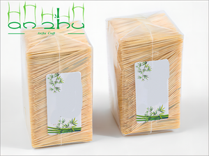 Cure-dents en bois de bambou jetables écologiques à double pointe pour <span class=keywords><strong>les</strong></span> fêtes Voyage pour <span class=keywords><strong>les</strong></span> restaurants Bambou naturel - Product Image 3