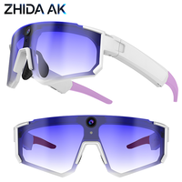 Lunettes Intelligentes de Cyclisme IA : Appels, Lecture Musicale, Contrôle Tactile, 290 mAh, Enregistrement Photo et Vidéo 8MP, Traduction, Transmission Wi-Fi