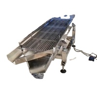 Tamis vibrant linéaire en acier inoxydable pour l'industrie agroalimentaire, diamètre 1200 mm, capacité 40 kg, pour résine/compost, avec double moteur