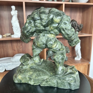 Bức tượng đá Hulk điêu khắc củ<span class=keywords><strong>a</strong></span> một nhân vật nổi tiếng đồ trang trí chạm khắc đá trong nhà - Product Image 5