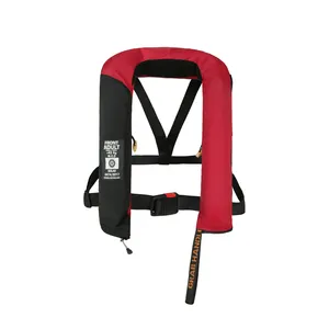 Red black color 150N/275N Adult Manual Automatic Aid Sailing Kayak Canoeing Fishing Inflatable Life Jacket Vest