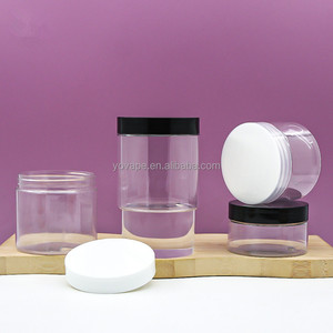 Pot en PET pour cosmétiques en gros, 60g, 120g, 200ml, 200g, 250g, 2oz, 4oz, 8oz, pour beurre corporel et gommage corporel au sucre, avec couvercle blanc - Product Image 4