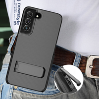 Étui de téléphone antichoc en TPU+PC avec design blindé et étui ceinture intégré pour S22 Plus, personnalisé en usine, vente en gros