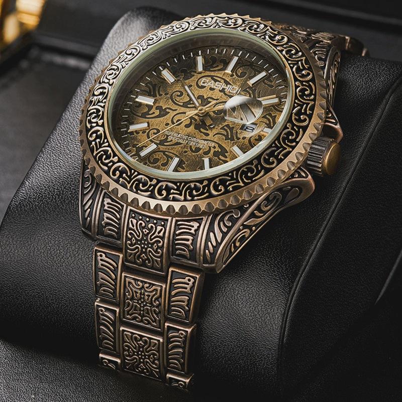 CASHIQI CA-041 Luxus China Herren Quarzuhr kreative Bronze