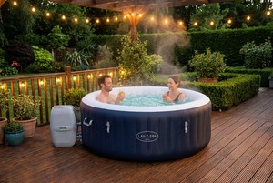 Jacuzzi Inflable Redondo para Interiores Bestway 6001E 1.80m X 66cm <span class=keywords><strong>Lay</strong></span>-<span class=keywords><strong>Z</strong></span>-<span class=keywords><strong>Spa</strong></span> <span class=keywords><strong>Miami</strong></span> <span class=keywords><strong>AirJet</strong></span> SaluSpa - Product Image 3