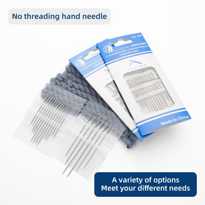 JP Portable 12pcs Household Sewing Accessories Tools <strong>Needles</strong> Stainless Steel Hand Sewing Big Eye <strong>Needles</strong> With Wooden <strong>Needle</strong> Case - Product Image 3