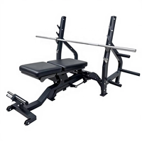 Banc de musculation professionnel de qualité commerciale en métal réglable 3-en-1 (incliné/plat/decliné) – Durable, confortable et sûr