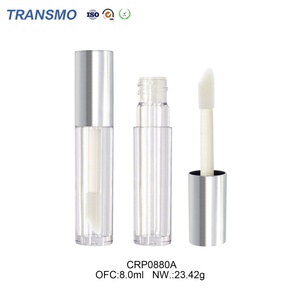 Tube de brillant à lèvres rond en gros, conteneur vide pour rouge à lèvres avec grande brosse, bouteille en plastique de 8,0 ml, fabricant - Product Image 3