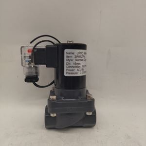 Электрический 1/2 2 "12 В электронный электромагнитный клапан BSP антикоррозионный электромагнитный клапан UPVC - Product Image 6