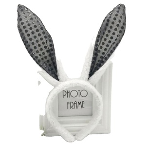 Serre-tête en peluche de coton pour adulte, motif lapin de Pâques, accessoires pour cheveux, collection Designer 2024, vente en gros - Product Image 1