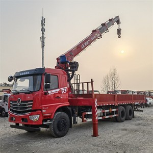 รถเครนไฮดรอลิกติดตั้งบนรถบรรทุก Dongfeng 6X4 แบบสั่งทำพิเศษ แข็งแรงทนทาน สำหรับงานก่อสร้างสะพานและการขนส่งอุปกรณ์ - Product Image 1