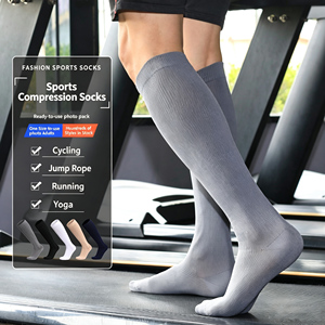 Wholesale Custom LOGO Athletic <b>Compression</b> <b>Socks</b> BSCI Manufacturer Non-Slip Shock Absorption Graduated Pressure Sports <b>Socks</b> - Product Image 1