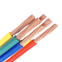 Maßgefertigte Mehrfarbige Optionen Verfügbar Reines Kupfer Massivkern Gebäudeelektrokabel Einzel-PVC Erdkabel 450V-750V