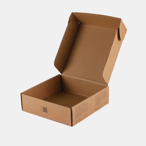 הדפסה צבעונית מותאמת אישית מקופלת מודפס קראפט גלי אריזת קרטון ידידותית לסביבה עם לוגו - Product Image 4