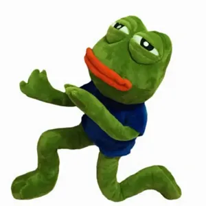 Peluche Grenouille Triste Mignonne, Coussin Doux et Rembourré, Poupée en Peluche Animal <span class=keywords><strong>Pepe</strong></span> la Grenouille Triste avec Expression, Cadeau d'Anniversaire pour Garçons et Filles - Product Image 6