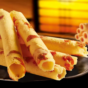 Yeni ürün çin tatlı lezzet yumurta rulo kraker 200g çıtır tatlı aperatif çanta içinde tuzlu tadı gül yumurta rulo bisküvi - Product Image 4