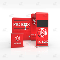 Stand de Exhibición Modular Personalizado con Logotipo de Fábrica, Stand de Exhibición para Ferias Comerciales, Marco de Aluminio, Stand Portátil Personalizado para Eventos