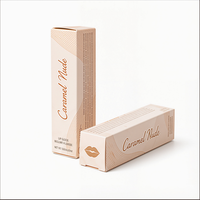 Boîte cosmétique personnalisée, boîte en papier personnalisée pour gloss à lèvres et produits de beauté avec un logo imprimé élégant