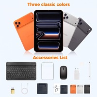 Tablet PC Android 15 I18 Pro Max 10.1 inci, RAM 16GB, ROM 1TB, Baterai 10000mAh, 4G LTE Dual SIM, Tablet Edukasi dengan Keyboard, Mouse, dan Stylus