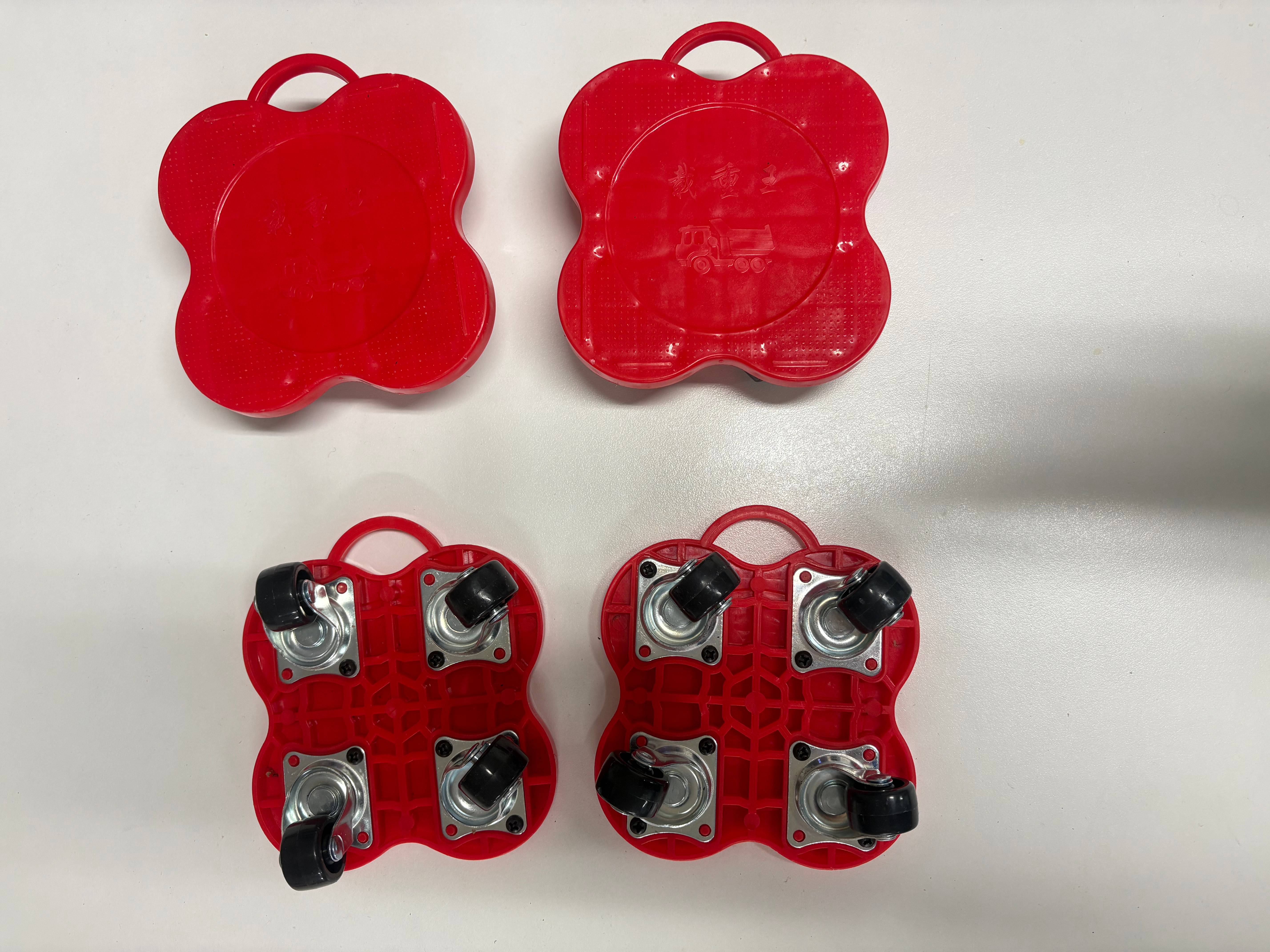 Customizable Portable Four-Wheel Mobile Pulley Tool OEM for Hand Carts Trolleys for Heavy Object Handling Metal Plastic Mobile