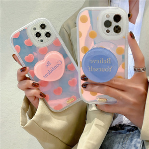 <span class=keywords><strong>Coque</strong></span> magnétique en TPU avec porte-anneau pour <span class=keywords><strong>iPhone</strong></span> <span class=keywords><strong>13</strong></span>, étui de voiture mince avec des points en cœur et à la mode - Product Image 1