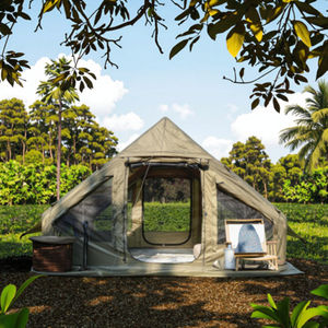 <span class=keywords><strong>Tente</strong></span> de camping <span class=keywords><strong>gonflable</strong></span> entièrement automatique, imperméable, respirante, en tissu Oxford quatre saisons, double couche, portable, luxe, extérieur - Product Image 5