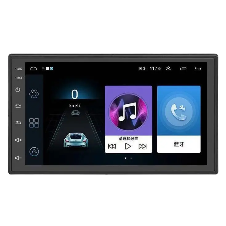 Rádio para carro, rádio touch screen universal para carro com navegação gps bt