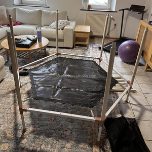 טרמפולינה מיני משושה 60 אינץ' של זושיין קידס טויס עם רשת הגנה, משטח ריבאונד, לפעילות גופנית בחוץ ובפנים, לבית, לפארק, מיטת קפיצה - Product Image 4