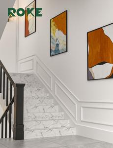 Roke Trung Quốc Nhà Máy Mật Độ Cao PS Tạo Bọt Nhựa Ván Chân Tường Sàn Tường Trắng wainscote Hội Đồng Quản Trị Tấm Trang Trí - Product Image 6