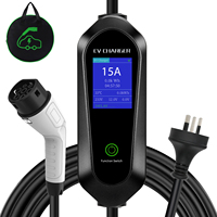 Stations de recharge pour véhicules électriques portables neuves, pratiques, 3,5 kW 16 A, chargeur rapide pour véhicules électriques avec courant réglable de type 2