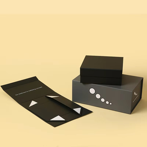 Big Logo Folding Collapsible Cardboard Baby Black Luxury <strong>Gift</strong> Packaging Rigid Magnetic Paper <strong>Boxes</strong> with Lid <strong>for</strong> <strong>Small</strong> Business - Product Image 6