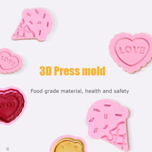 4 cái/bộ teacup ấm trà đồng hồ báo thức hình dạng 3D Biscuit pit tông khuôn fondant Cookie tem và cắt - Product Image 2