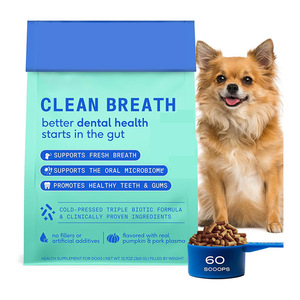 犬用クリーンブレスフレッシュナー & 犬用歯科用パウダー歯のクリーニング新鮮なブレストリプルバイオティック歯科ケアブレンドペット用サプリメント - Product Image 6