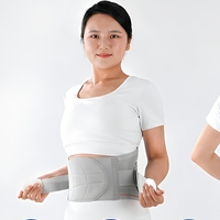 Ceinture de soutien lombaire réglable et respirante avec coussinets de massage par points d'acupression pour soulager les douleurs du bas du dos, idéale pour le bureau et les personnes âgées