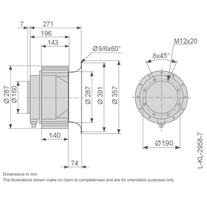 Ventiladores centrífugos de refrigeración ZIEHL-ABEGG RE35P-4DK.7M.1R 210202 para la disipación de calor y ventilación de armarios de control eléctrico - Product Image 3