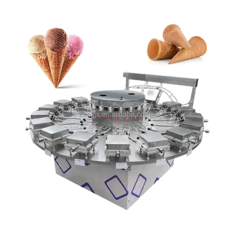 하이 퀄리티 아이스크림 콘 메이커 기계 자동 계란 롤 만들기 기계 웨이퍼 스틱 만들기 기계