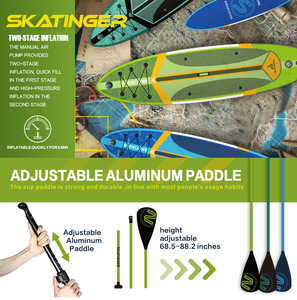 Tabla de Paddleboard Inflable 2026 Skatinger, <span class=keywords><strong>Precio</strong></span> de Fábrica, Tabla de Surf Inflable para Deportes Acuáticos - Product Image 5