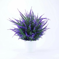 Panneaux de fleurs artificielles en soie, uniques, en pot, pour décoration, avec tiges, en vrais violet et rose, respirantes, pour bouquets, fournisseur IFG