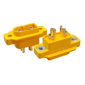 Connecteur mâle Amass XT60E-M avec trou de fixation par vis, connecteur haute intensité 20A pour batterie LiPo et moteur RC (compatible XT60H) - Product Image 2