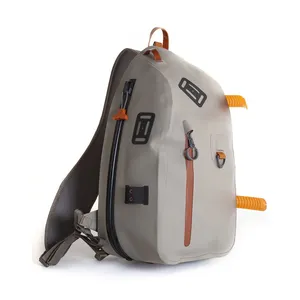 OEM OEM waterproof Material TPU PVC Fishing Shoulder backpack for fishing rod gear Multifunctional fishing backpack bags