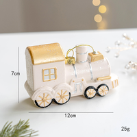 Noël en céramique maison soldat décoration arbre de Noël pendentif créatif cadeau de Noël