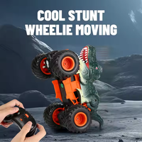 Flytec FY-Q160 2.4 GHz Voiture télécommandée tout-terrain dinosaure pulvérisateur avec lumières, Monster Truck cascadeur pour enfants