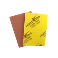 Papier abrasif en éponge rectangulaire souple de 5 mm, oxyde d'aluminium, imperméable, pour travaux humides/secs, rénovation de carrosserie automobile, peinture transparente, abrasif