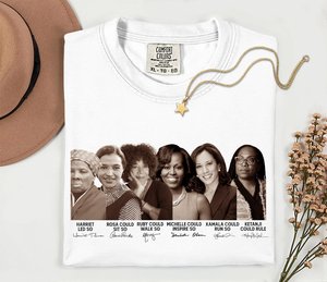 T-Shirt da Donna Comfort Colors a Maniche Corte, Girocollo, 100% Cotone, Design Stampato 'Empowerment', Vestibilità Regolare, Per Tutte le Stagioni - Product Image 1