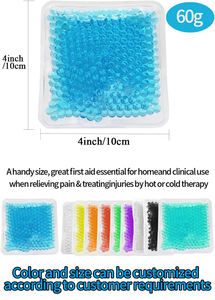 Packs de glace en gel chauds et froids réutilisables Perles de gel carrées OEM Pack de glace chaude et froide - Product Image 2
